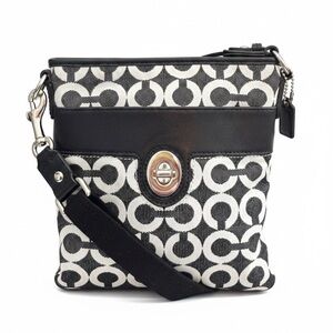 COACH Peyton 43466 Op Art Signature Crossbody Bag